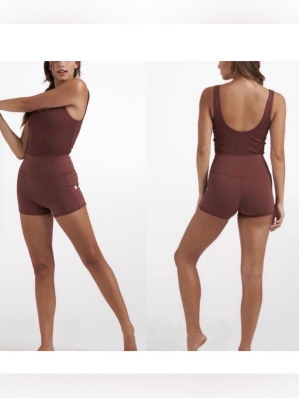 Vuori Ribbed Studio Onesie Shorts Romper
